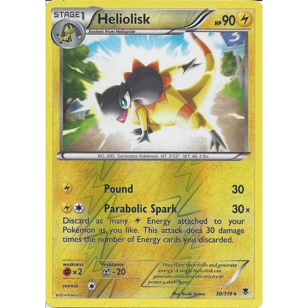 POKEMON XY PHANTOM FORCES - HELIOLISK 30/119 REV HOLO