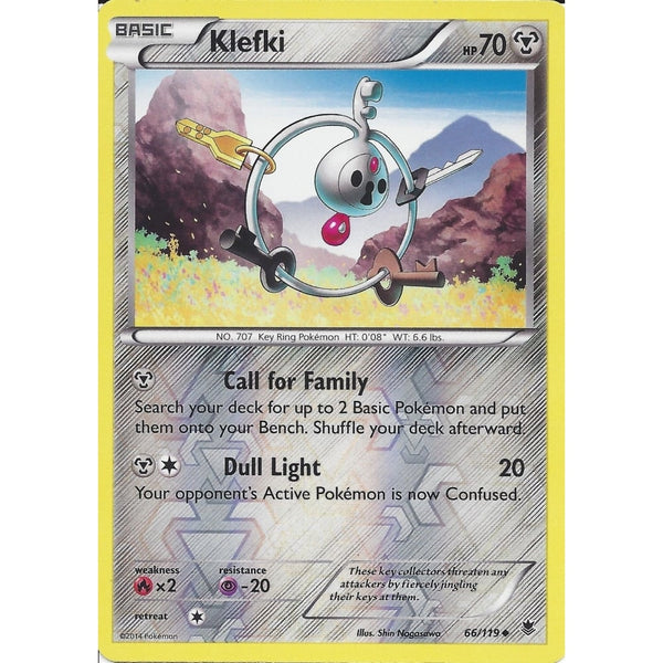 POKEMON XY PHANTOM FORCES - KLEFKI 66/119 REV HOLO