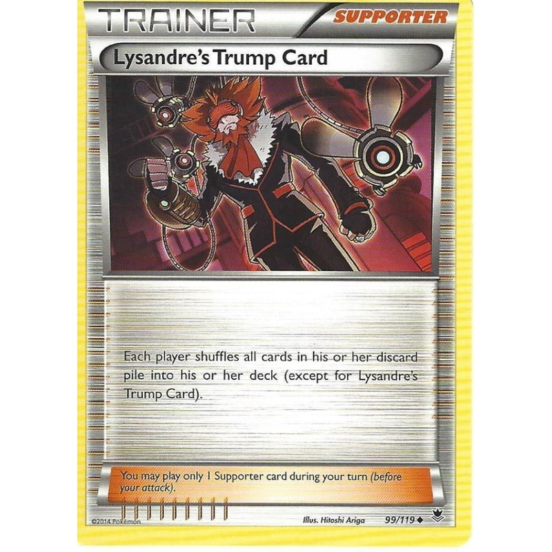 pokemon trading card game xy phantom forces Pokemon XY Phantom Forces - LYSANDRE'S TRUMP CARD 99/119