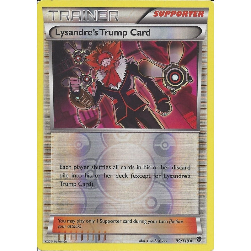 POKEMON XY PHANTOM FORCES - LYSANDRE'S TRUMP CARD 99/119 REV HOLO TRAI - Recaptured LTD POKEMON XY PHANTOM FORCES - LYSANDRE'S TRUMP CARD 99/119 REV HOLO TRAI - Recaptured LTD