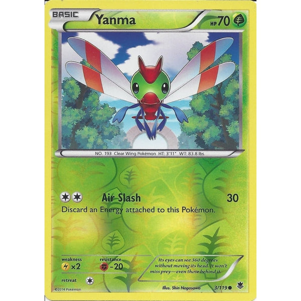 POKEMON XY PHANTOM FORCES - YANMA 3/119 REV HOLO