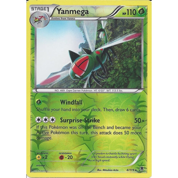 POKEMON XY PHANTOM FORCES - YANMEGA 4/119 REV HOLO