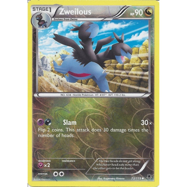 POKEMON XY PHANTOM FORCES - ZWEILOUS 73/119 REV HOLO