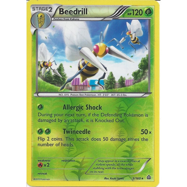 Pokemon XY PRIMAL CLASH - BEEDRILL 3/160 REV HOLO