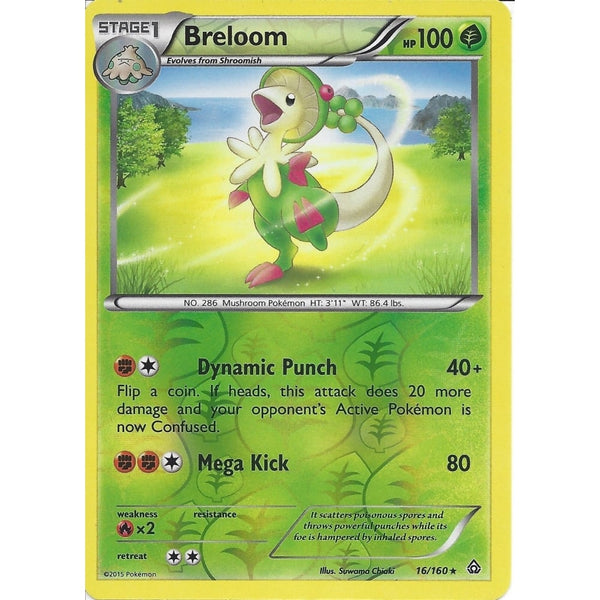 Pokemon XY PRIMAL CLASH - BRELOOM 16/160 REV HOLO