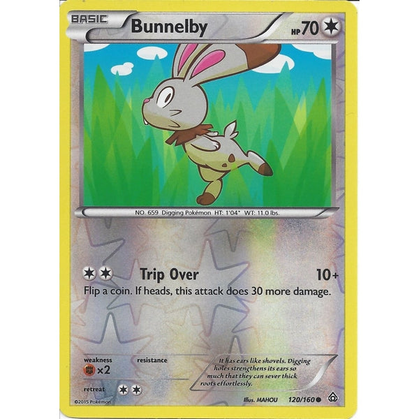 Pokemon XY PRIMAL CLASH - BUNNELBY 120/160 REV HOLO