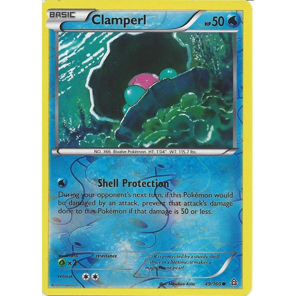 Pokemon XY PRIMAL CLASH - CLAMPERL 49/160 REV HOLO