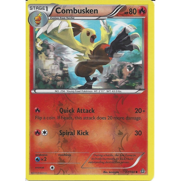 Pokemon XY PRIMAL CLASH - COMBUSKEN 27/160 REV HOLO