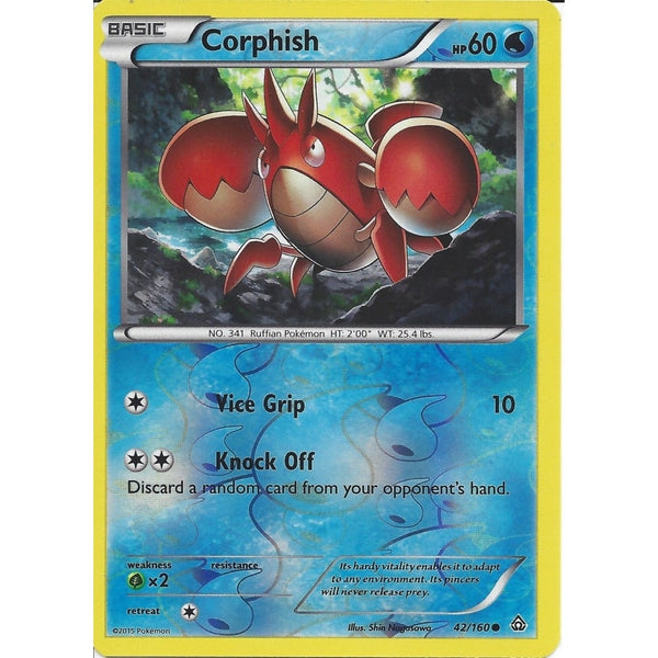 Pokemon XY PRIMAL CLASH - CORPHISH 42/160 REV HOLO