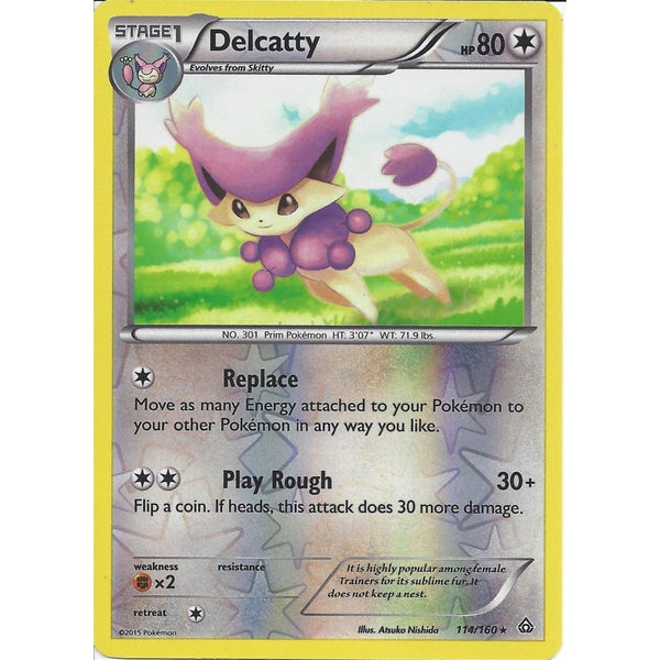 Pokemon XY PRIMAL CLASH - DELCATTY 114/160 REV HOLO
