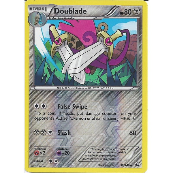 Pokemon XY PRIMAL CLASH - DOUBLADE 99/160 REV HOLO