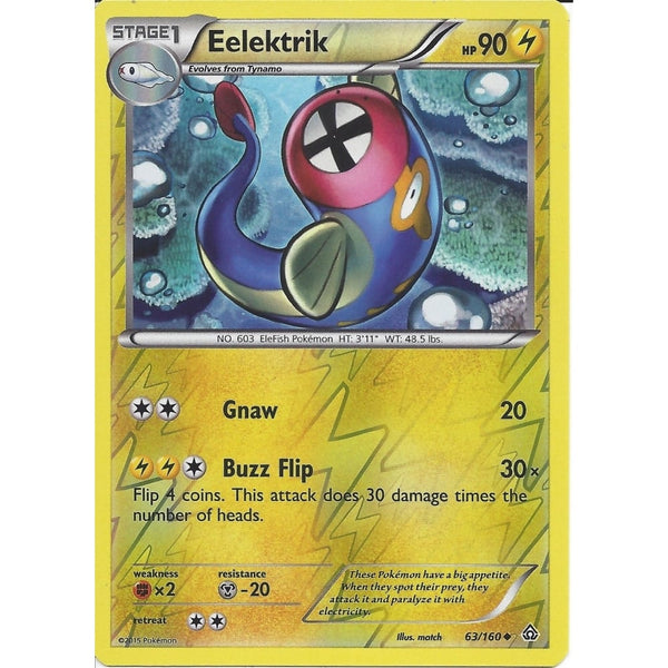 Pokemon XY PRIMAL CLASH - EELEKTRIK 63/160 REV HOLO
