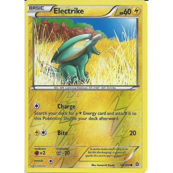 Pokemon XY PRIMAL CLASH - ELECTRIKE 59/160 REV HOLO