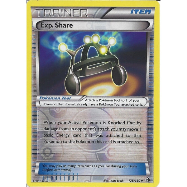 Pokemon XY PRIMAL CLASH - EXP. SHARE 128/160 REV HOLO - TRAINER