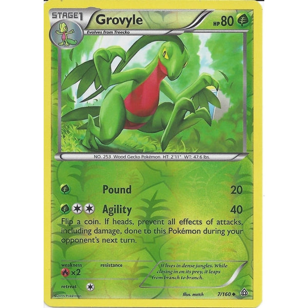 Pokemon XY PRIMAL CLASH - GROVYLE 7/160 REV HOLO