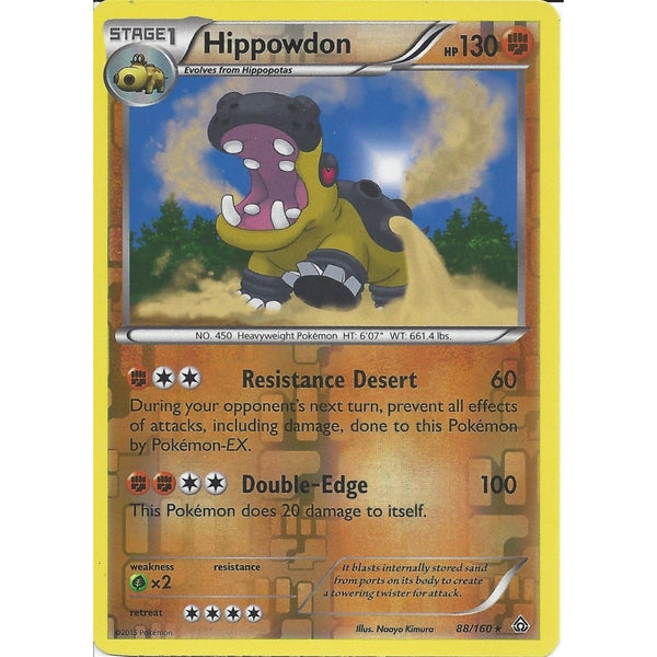 Pokemon XY PRIMAL CLASH - HIPPOWDON 88/160 REV HOLO