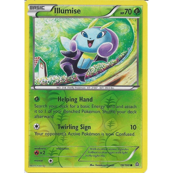 Pokemon XY PRIMAL CLASH - ILLUMISE 18/160 REV HOLO