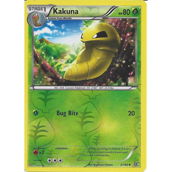 Pokemon XY PRIMAL CLASH - KAKUNA 2/160 REV HOLO