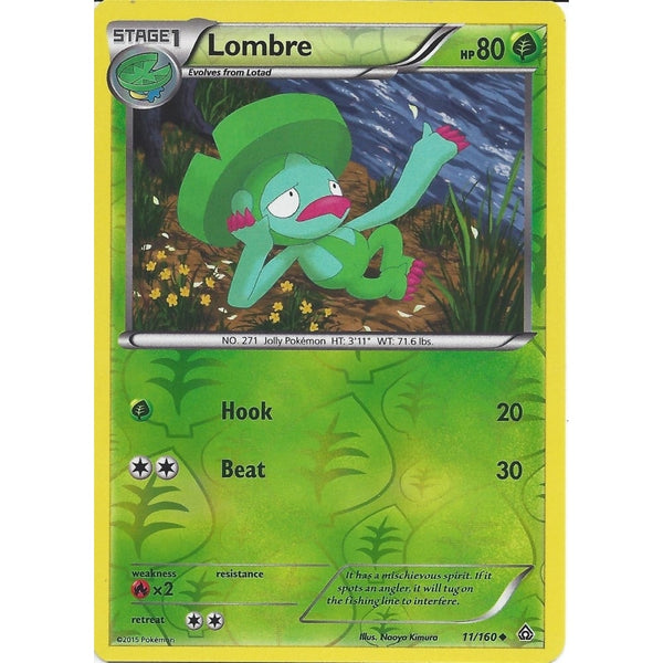 Pokemon XY PRIMAL CLASH - LOMBRE 11/160 REV HOLO