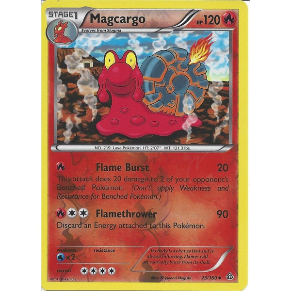 Pokemon XY PRIMAL CLASH - MAGCARGO 23/160 REV HOLO