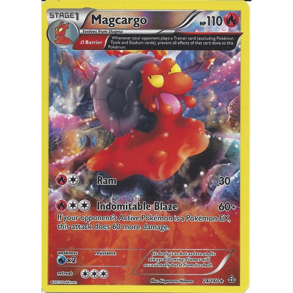 Pokemon XY PRIMAL CLASH - MAGCARGO 24/160 REV HOLO