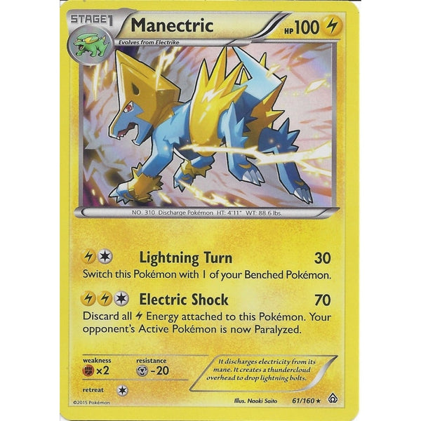 Pokemon XY PRIMAL CLASH - MANECTRIC 61/160 RARE HOLO