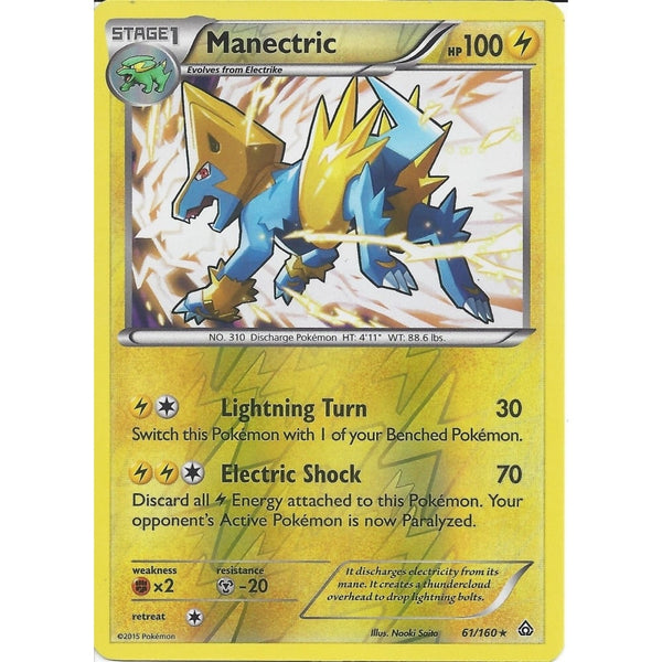 Pokemon XY PRIMAL CLASH - MANECTRIC 61/160 REV HOLO