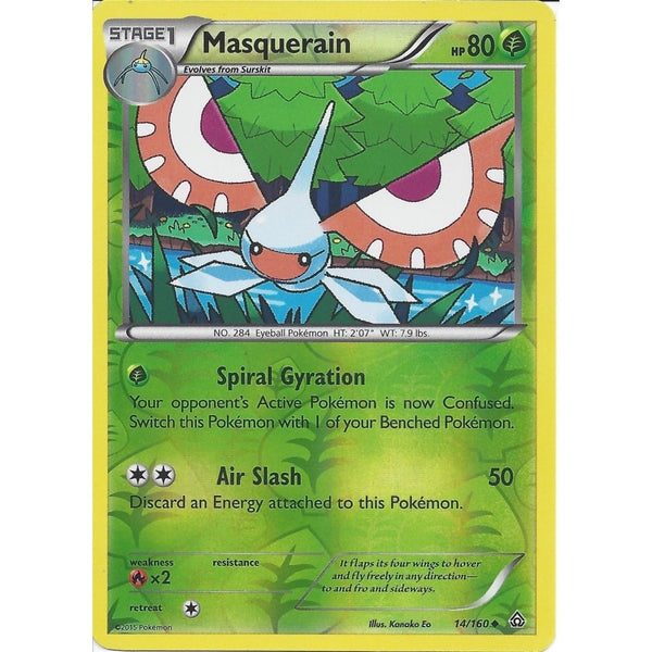 Pokemon XY PRIMAL CLASH - MASQUERAIN 14/160 REV HOLO