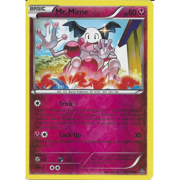 Pokemon XY PRIMAL CLASH - MR. MIME 101/160 REV HOLO