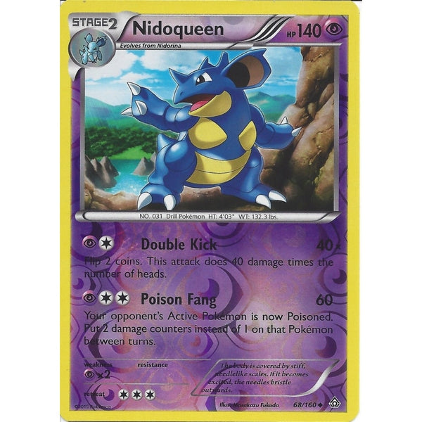Pokemon XY PRIMAL CLASH - NIDOQUEEN 68/160 REV HOLO