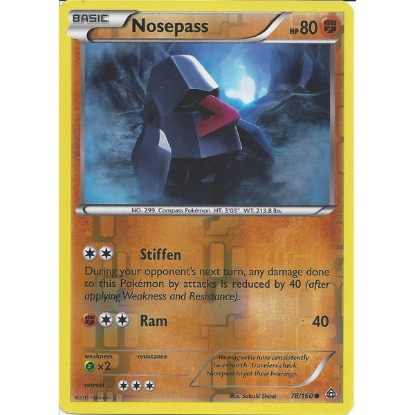 Pokemon XY PRIMAL CLASH - NOSEPASS 78/160 REV HOLO