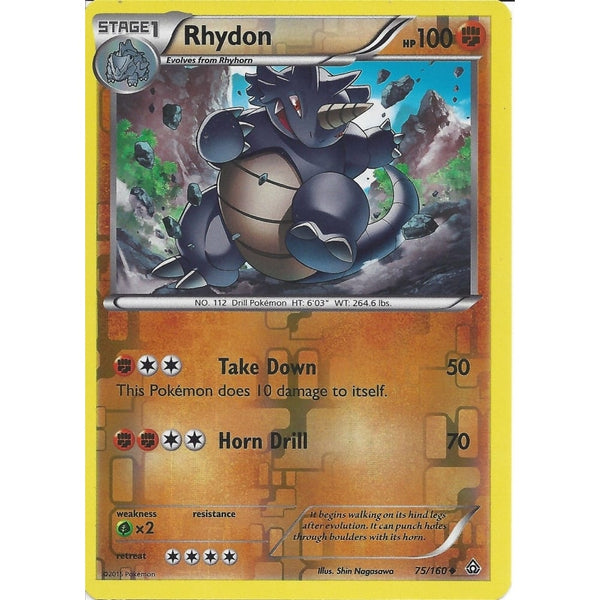 Pokemon XY PRIMAL CLASH - RHYDON 75/160 REV HOLO