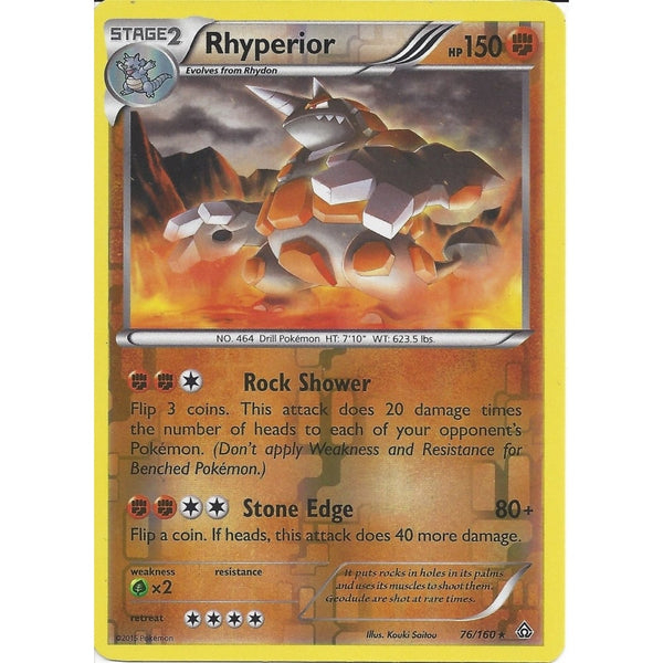 Pokemon XY PRIMAL CLASH - RHYPERIOR 76/160 REV HOLO