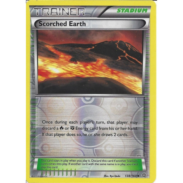 Pokemon XY PRIMAL CLASH - SCORCHED EARTH 138/160 REV HOLO - TRAINER