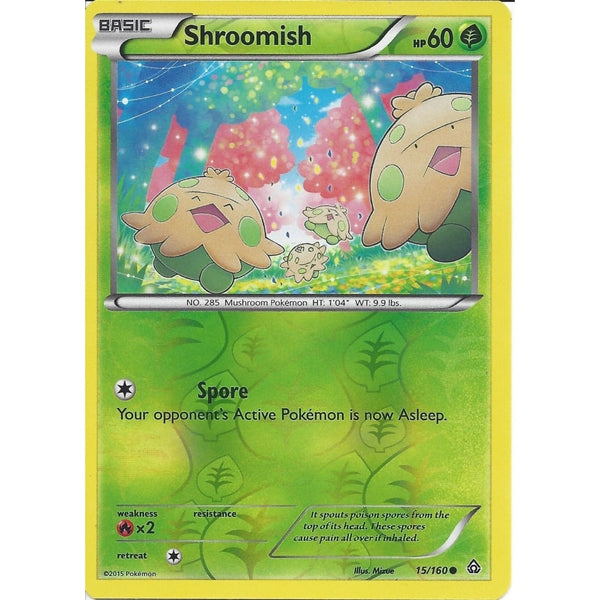 Pokemon XY PRIMAL CLASH - SHROOMISH 15/160 REV HOLO
