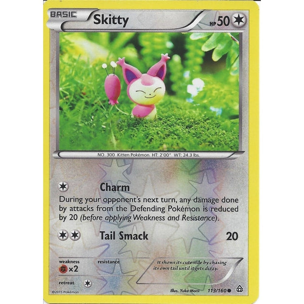 Pokemon XY PRIMAL CLASH - SKITTY 113/160 REV HOLO