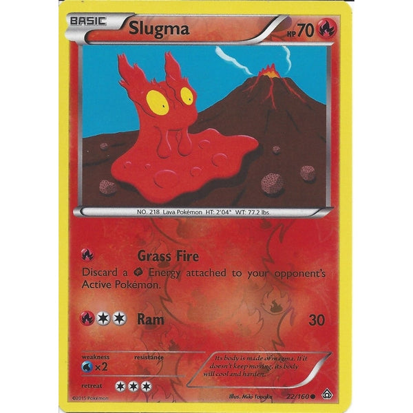 Pokemon XY PRIMAL CLASH - SLUGMA 22/160 REV HOLO
