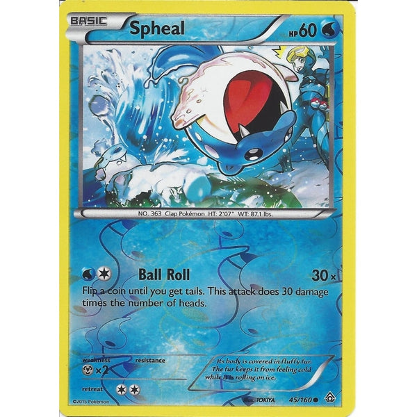 Pokemon XY PRIMAL CLASH - SPHEAL 45/160 REV HOLO