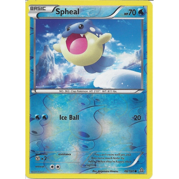 Pokemon XY PRIMAL CLASH - SPHEAL 46/160 REV HOLO