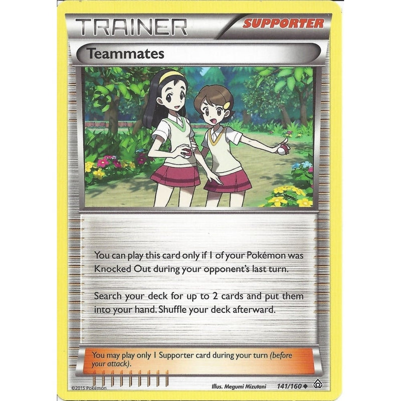 Pokemon XY Primal Clash - TEAMMATES 141/160 - TRAINER - Recaptured LTD Pokemon XY Primal Clash - TEAMMATES 141/160 - TRAINER - Recaptured LTD