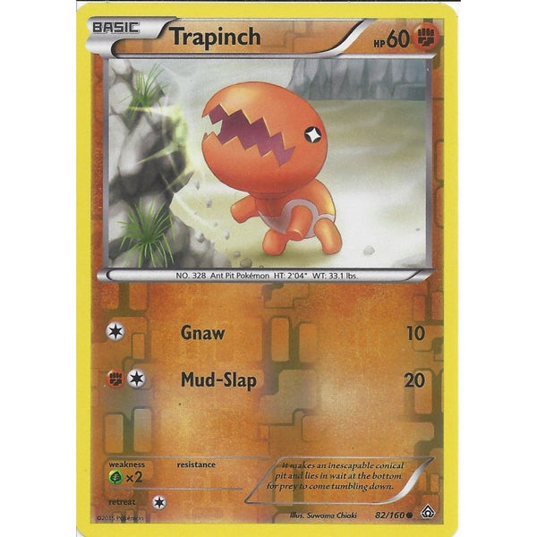 Pokemon XY PRIMAL CLASH - TRAPINCH 82/160 REV HOLO