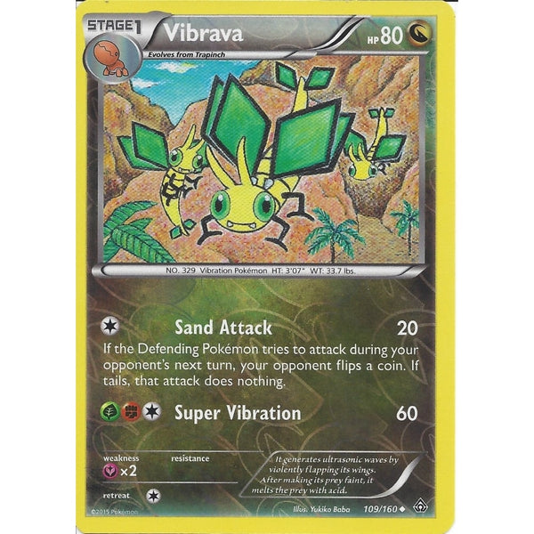 Pokemon XY PRIMAL CLASH - VIBRAVA 109/160 REV HOLO