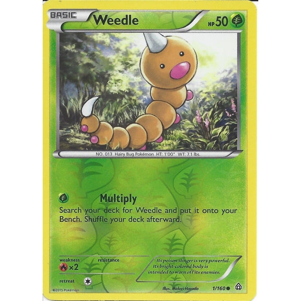 Pokemon XY PRIMAL CLASH - WEEDLE 1/160 REV HOLO