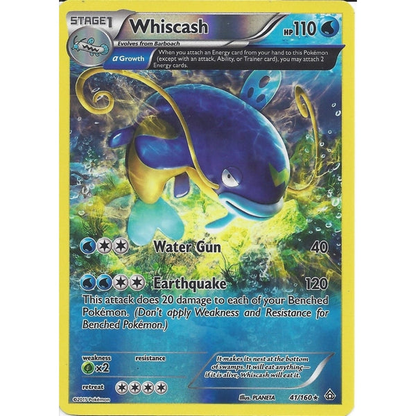Pokemon XY PRIMAL CLASH - WHISCASH 41/160 REV HOLO