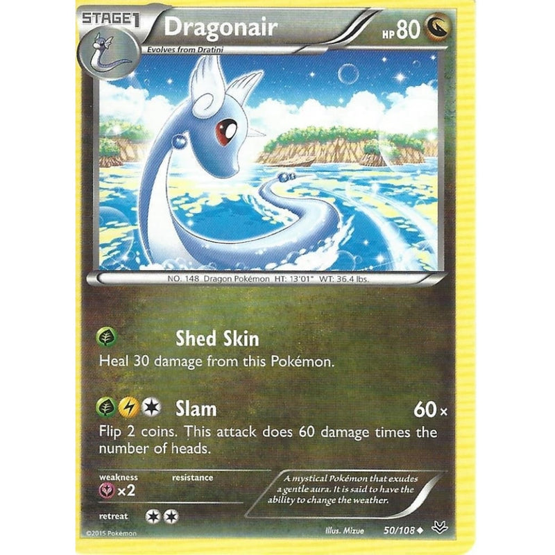 Pokemon XY Roaring Skies Card - DRAGONAIR 50/108 - Recaptured LTD Pokemon XY Roaring Skies Card - DRAGONAIR 50/108 - Recaptured LTD