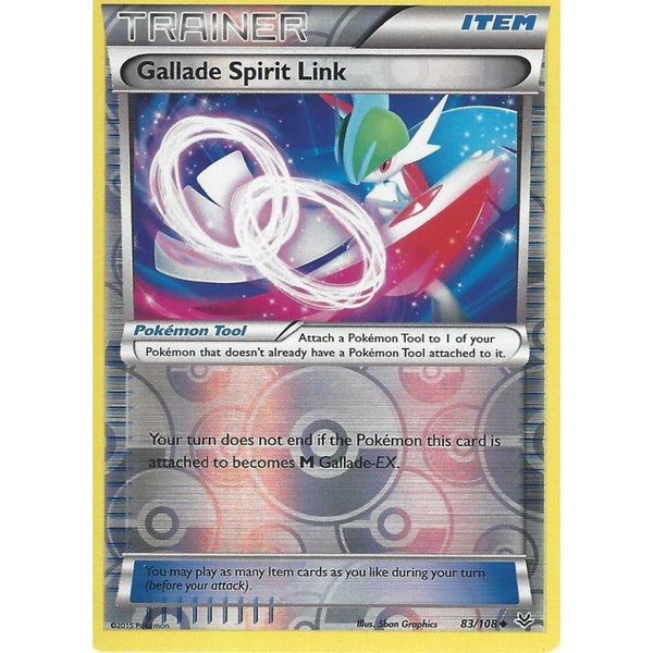 POKEMON XY ROARING SKIES - GALLADE SPIRIT LINK 83/108 REV HOLO