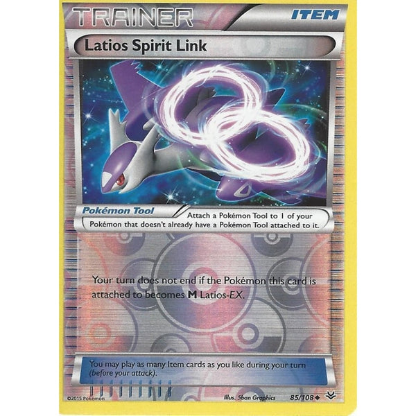 POKEMON XY ROARING SKIES - LATIOS SPIRIT LINK 85/108 REV HOLO
