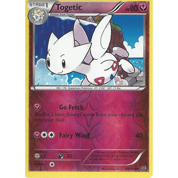 POKEMON XY ROARING SKIES - TOGETIC 44/108 REV HOLO