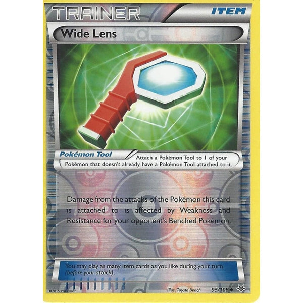 POKEMON XY ROARING SKIES - WIDE LENS 95/108 REV HOLO