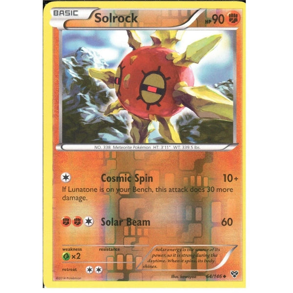 POKEMON XY - SOLROCK 64/146 REV HOLO